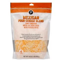 Publix Fancy Shredded Mexican Four Cheese Blend Cheese