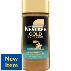 NESCAFE GOLD Instant Espresso Vanilla Flavor Jar