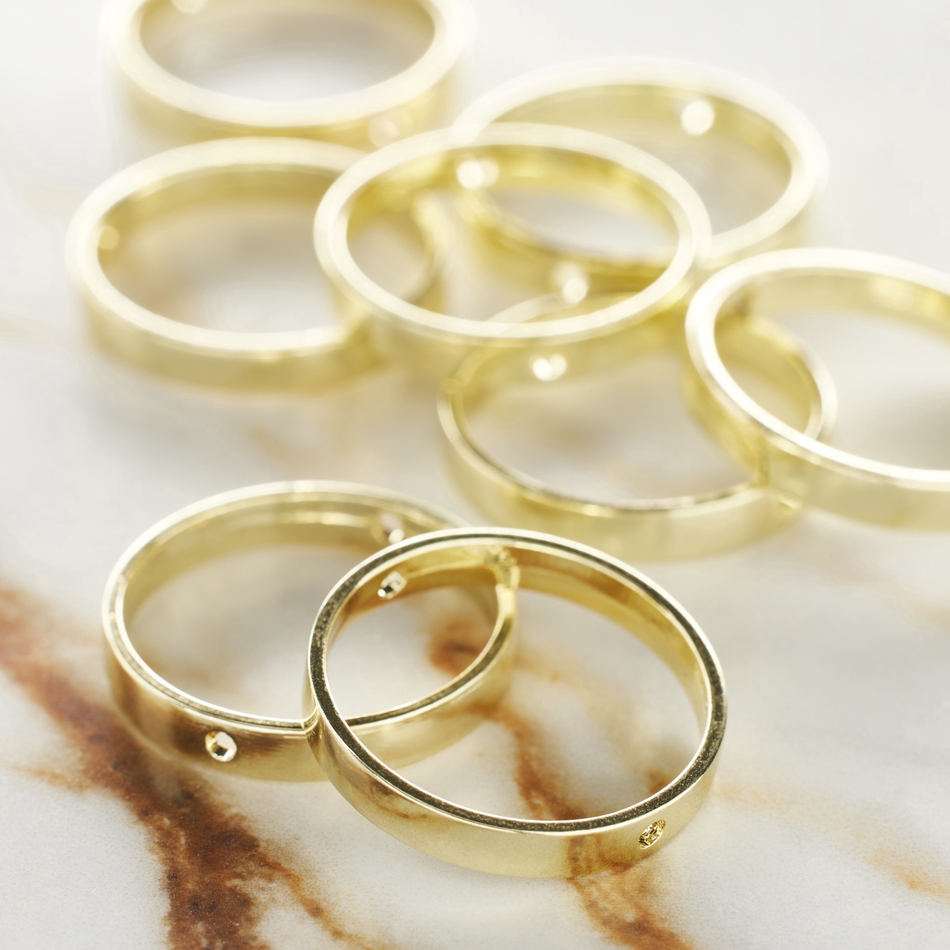 slide 3 of 3, Gold Large Metal Loop Beads, 22mm By Bead Landing, 22mm