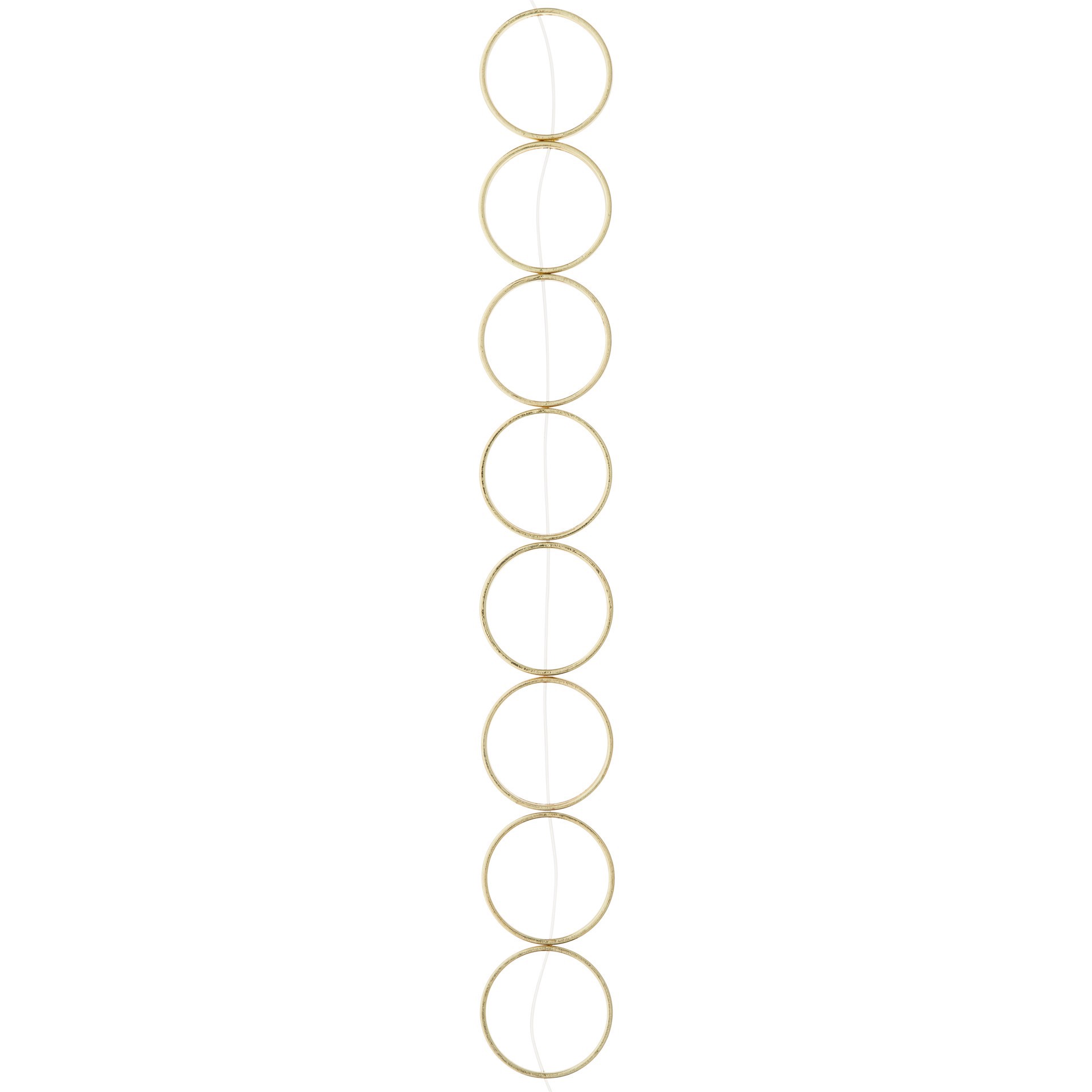 slide 2 of 3, Gold Large Metal Loop Beads, 22mm By Bead Landing, 22mm