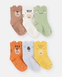 Carter's Baby 6-Pack Crew Socks, Multi, 0-3 Months