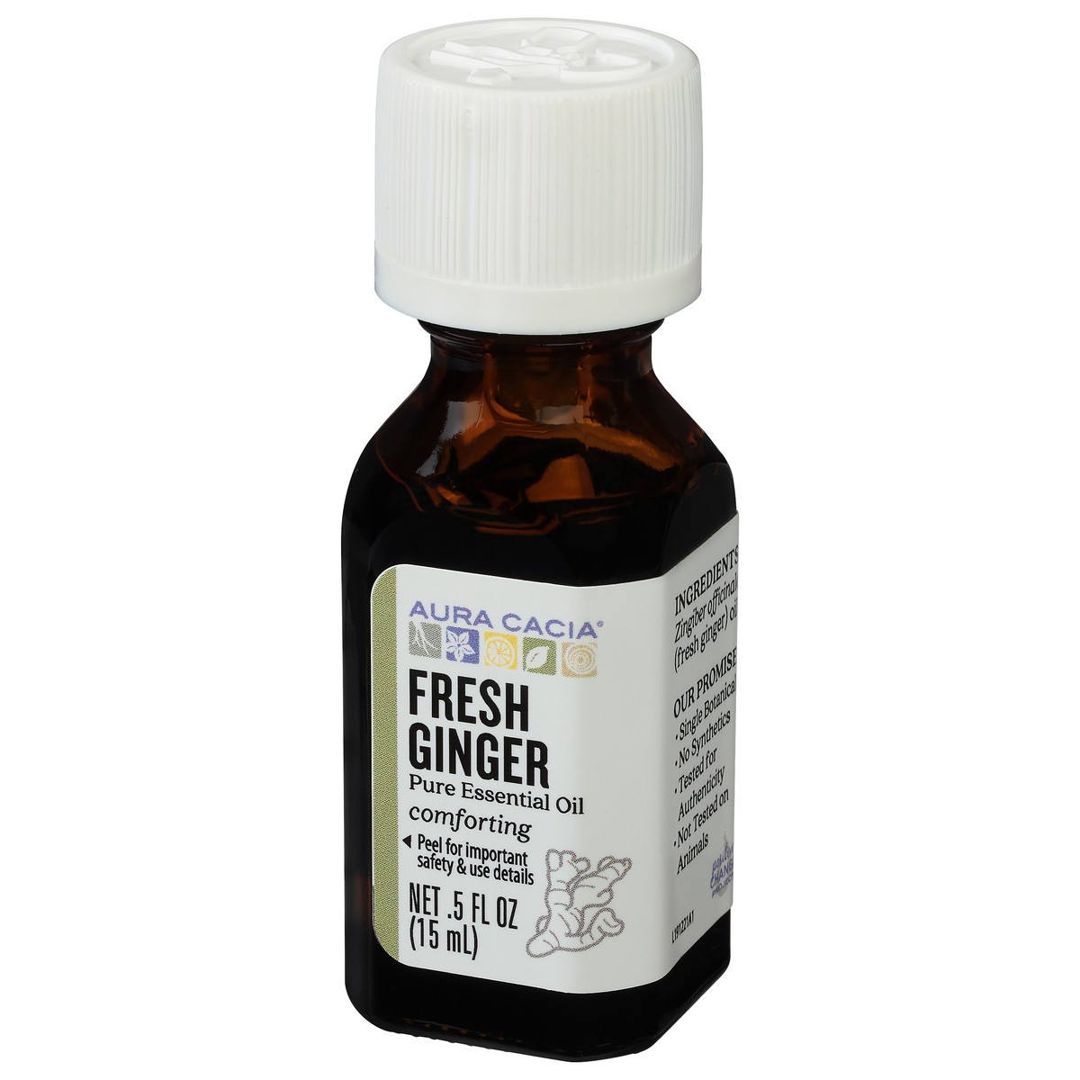 slide 5 of 9, Aura Cacia Fresh Ginger Essential Oil, 0.5 fl oz