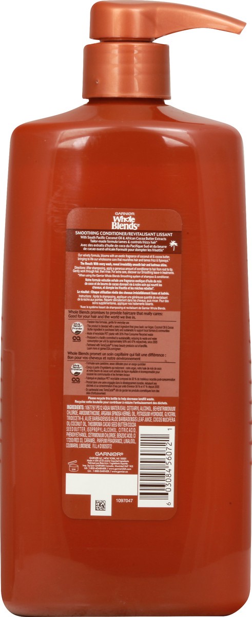 slide 3 of 9, Garnier Whole Blends Smoothing Pump Conditioner with Coconut Oil Extract - 26.6 fl oz, 26.6 fl oz