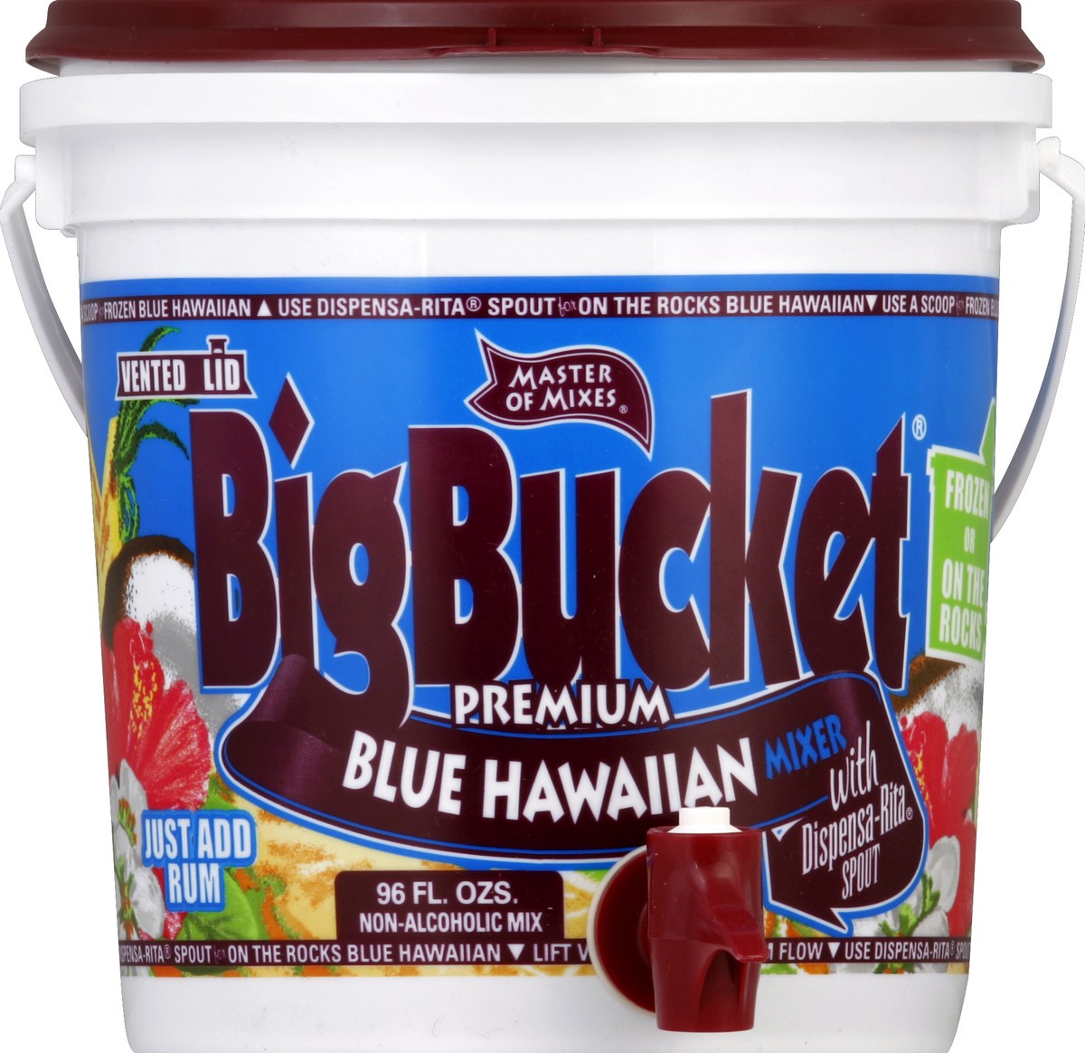 slide 3 of 3, Big Bucket Premium Blue Hawaiian Mixer, 96 oz