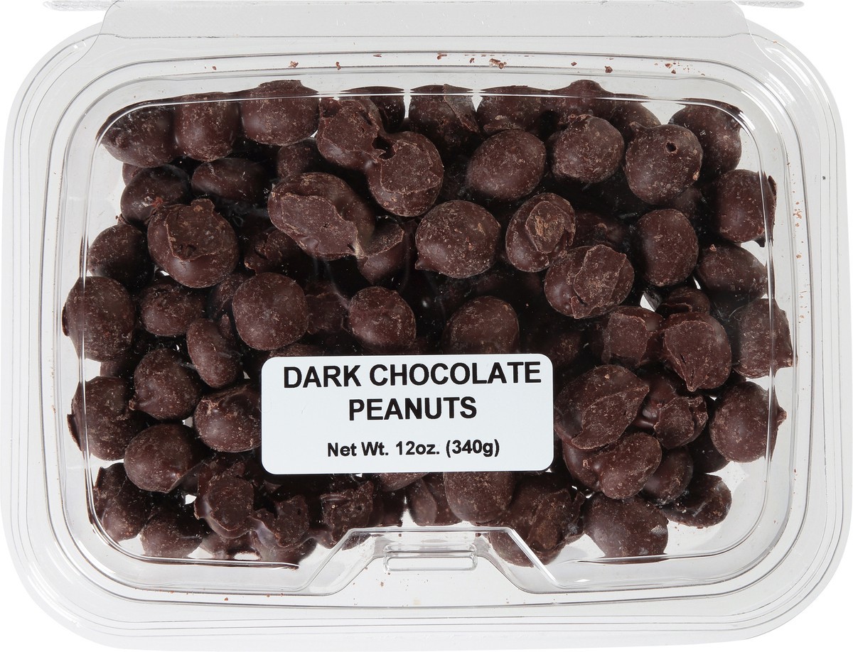 slide 13 of 13, JLM Manufacturing Dark Chocolate Peanuts 12 oz, 12 oz