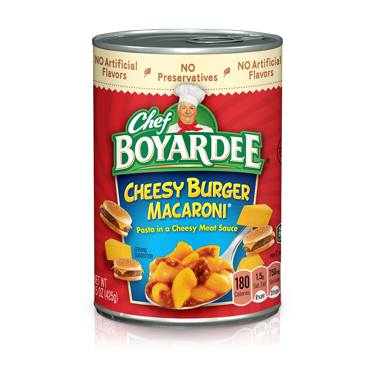 slide 1 of 5, Chef Boyardee Cheesy Burger Macaroni 15 oz, 15 oz