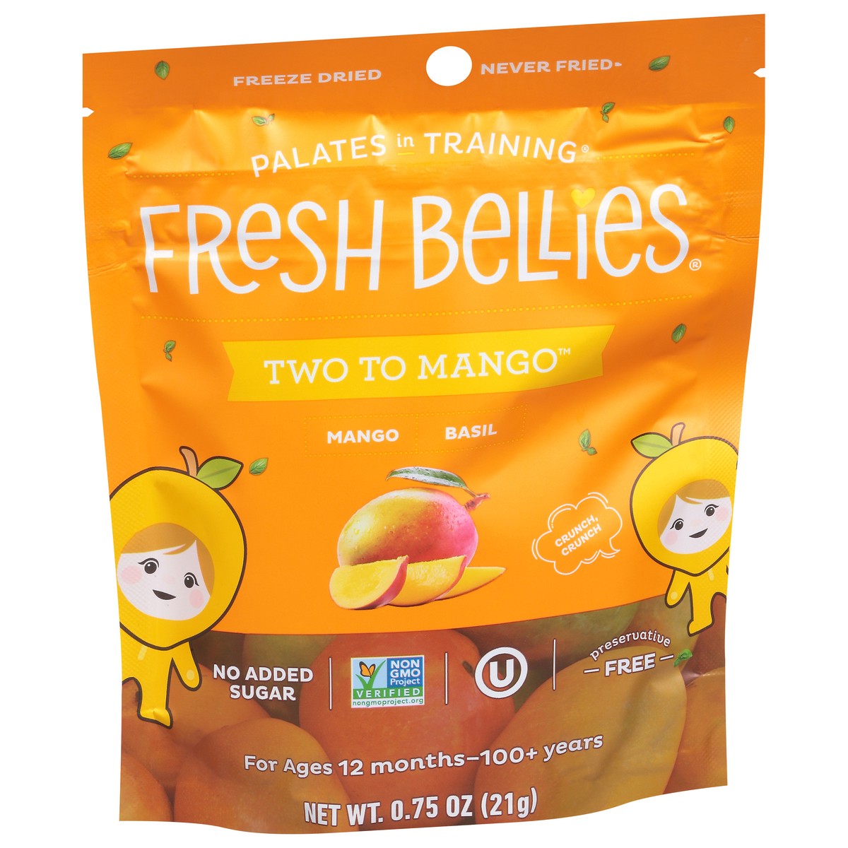 slide 4 of 9, Fresh Bellies Two To Mango Snack Toddler 0.75 oz, 1 ct