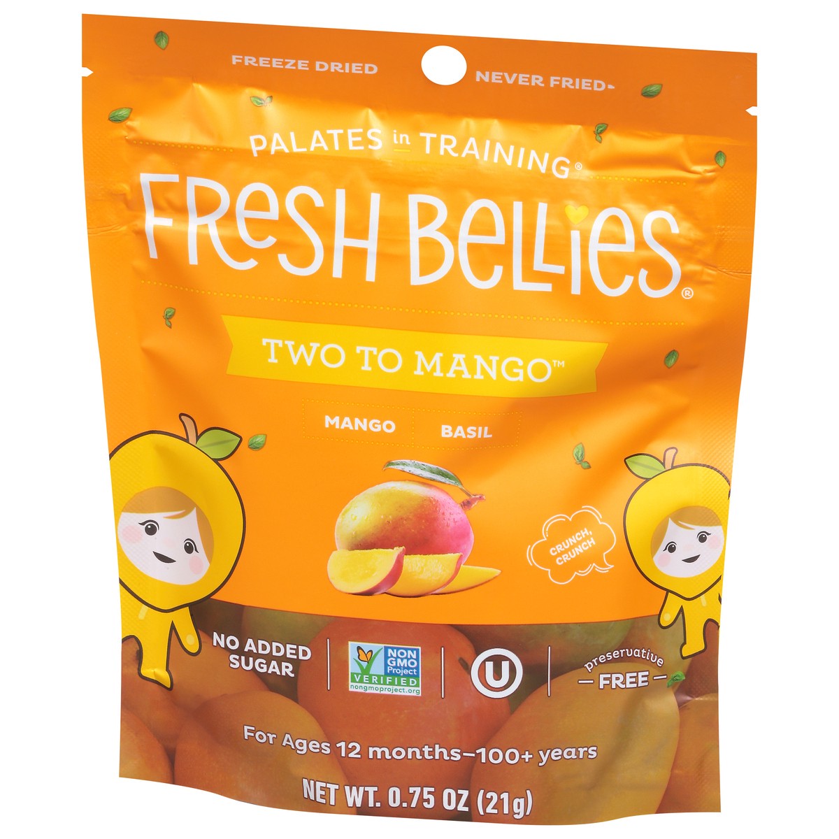 slide 3 of 9, Fresh Bellies Two To Mango Snack Toddler 0.75 oz, 1 ct