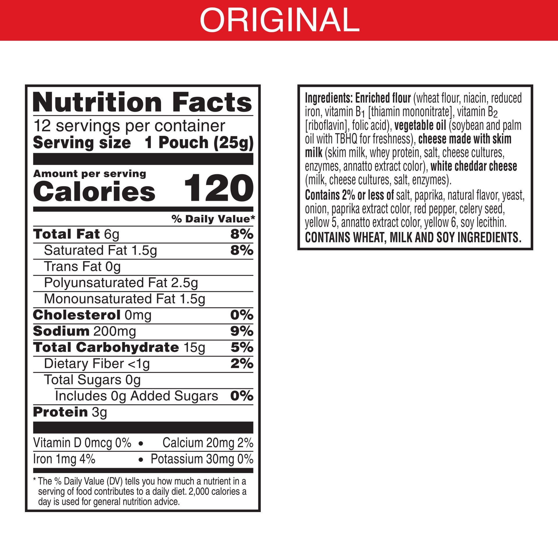 slide 2 of 5, Cheez-It Gripz Cheez-It Original Mini Cheese Crackers, 12 ct