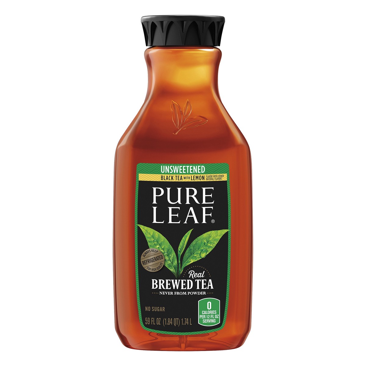 slide 1 of 6, Pure Leaf Unsweetened Black Tea with Lemon 59 oz, 59 oz