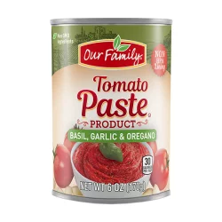 Our Family Tomato Paste With Basil, Garlic & Oregano