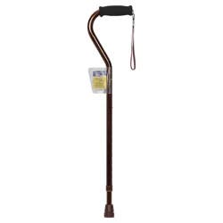 Nova Cane With Offset Handle - Bronze