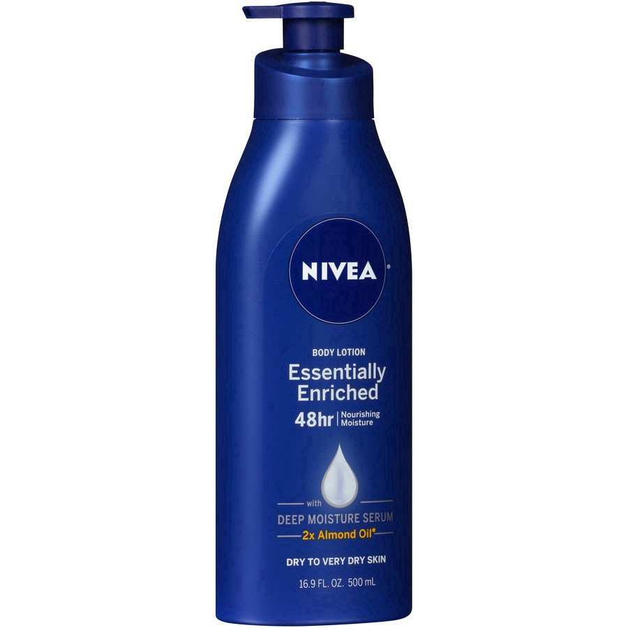 slide 19 of 56, Nivea Essentially Enriched Dry Skin Body Lotion with Almond Oil Scented - 16.9 fl oz, 