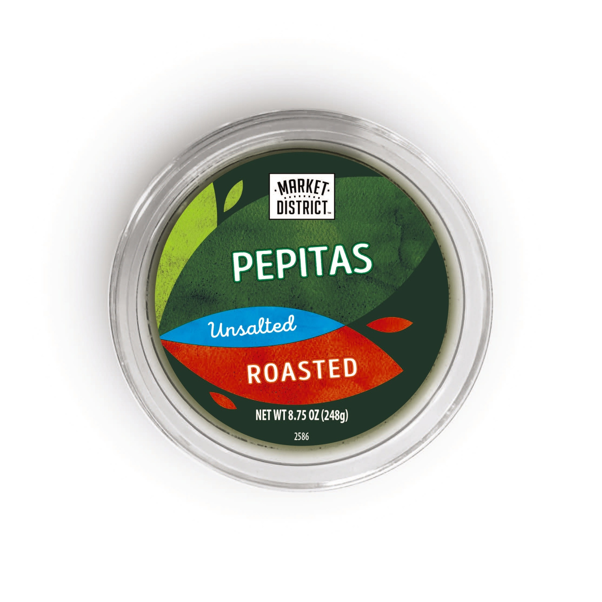 slide 1 of 1, Market District Pepitas, Roasted And Unsalted, 8.75 oz