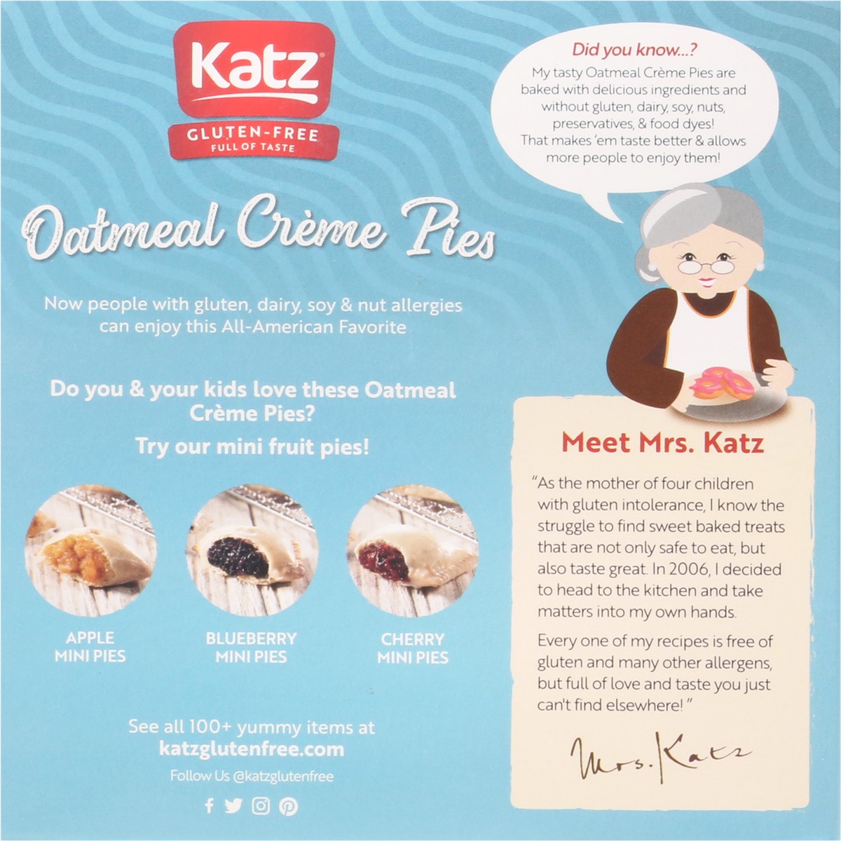 slide 11 of 13, Katz Gluten Free Oatmeal Oatmeal Creme Pies 4 ea, 4 ct