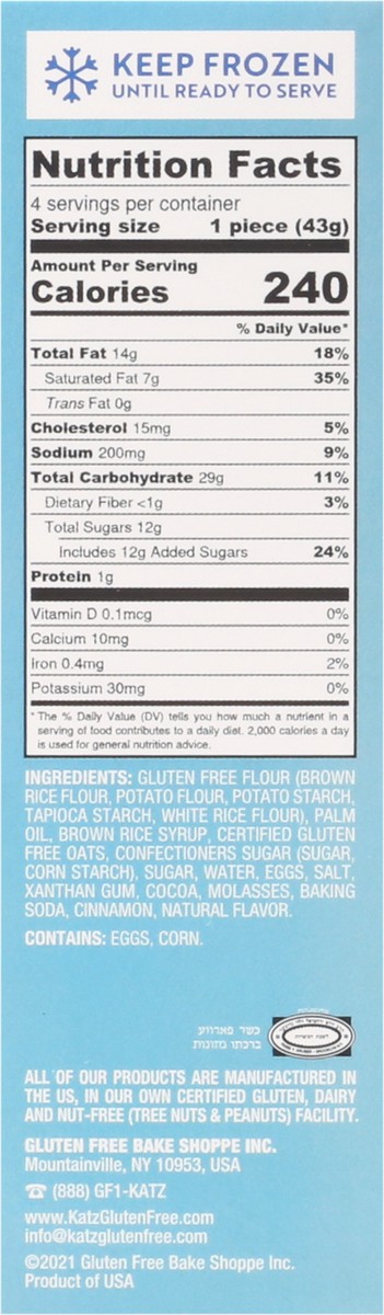 slide 5 of 13, Katz Gluten Free Oatmeal Oatmeal Creme Pies 4 ea, 4 ct