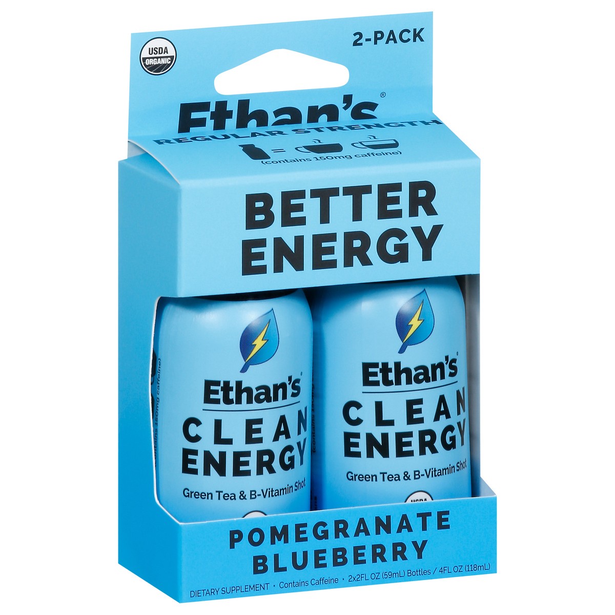slide 1 of 1, Ethan's Pomegranate Blueberry Clean Energy Shot - 4 fl oz, 4 fl oz