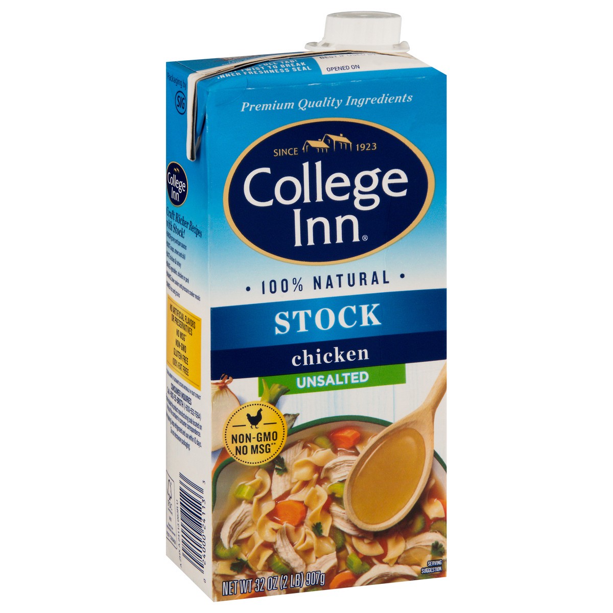 slide 10 of 11, College Inn Unsalted Bold Chicken Stock 32 oz, 32 oz