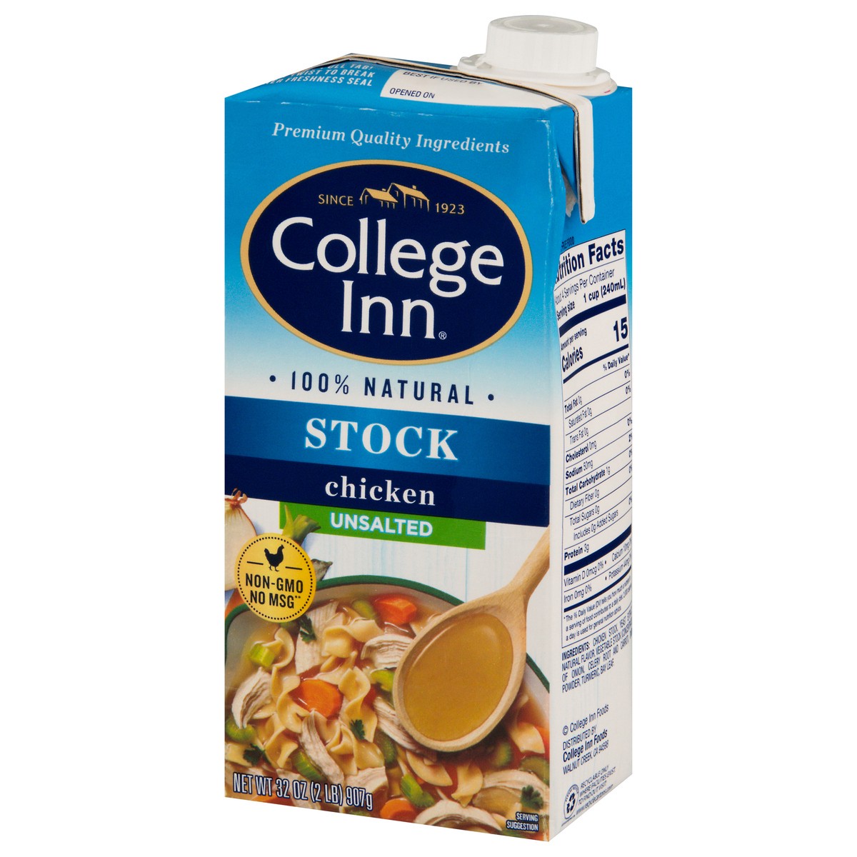 slide 2 of 11, College Inn Unsalted Bold Chicken Stock 32 oz, 32 oz