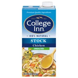College Inn Unsalted Chicken Stock 32 oz Carton
