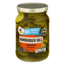 Giant Dill Pickles Hamburger Chips
