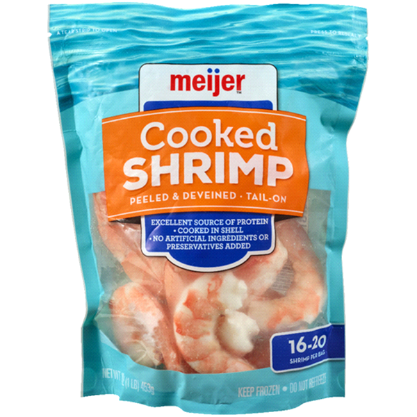 slide 1 of 1, Frederik's By Meijer Meijer Cooked Frozen Shrimp per lb, 16-20 ct