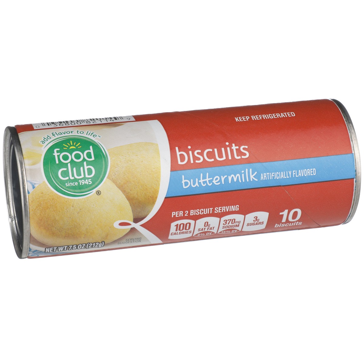 slide 2 of 9, Food Club Ten Count Buttermilk Biscuits, 7.5 oz