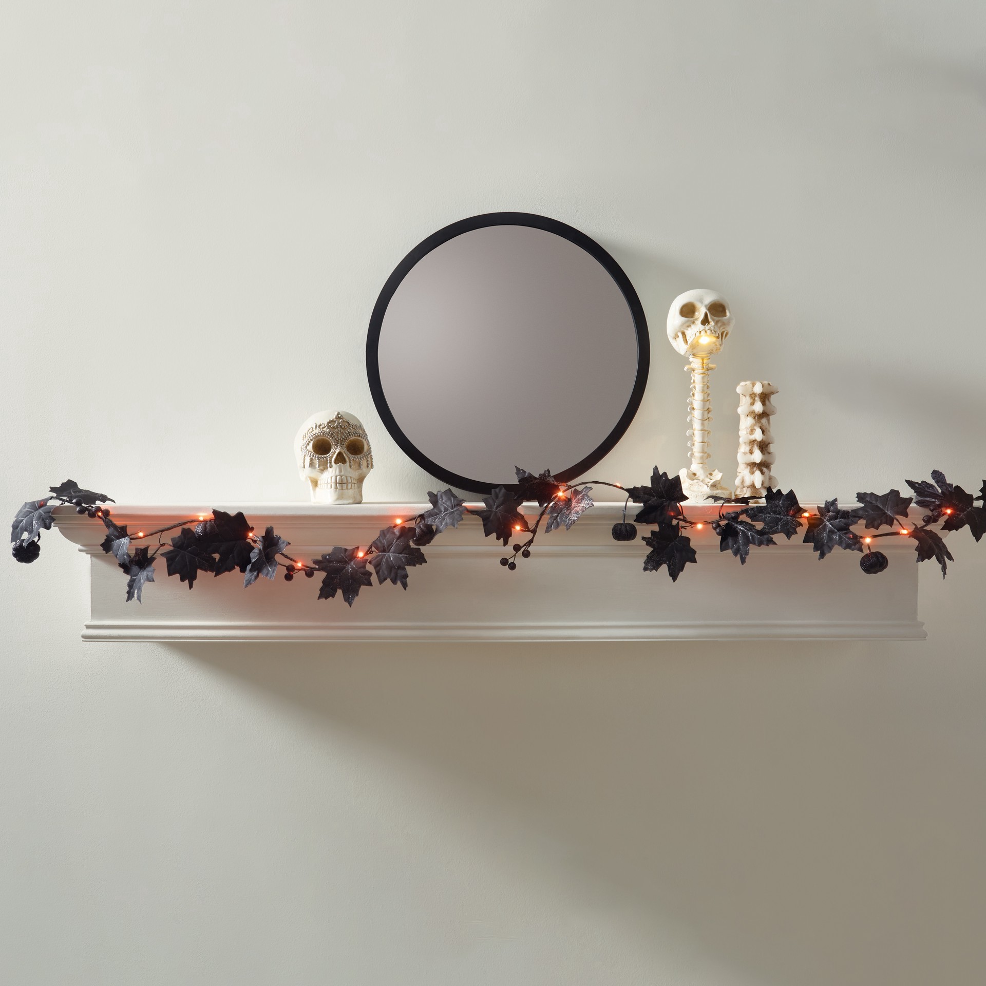 slide 2 of 4, 5ft. Black Berry & Leaf Lighted Garland String Lights By Ashland, 5 ft