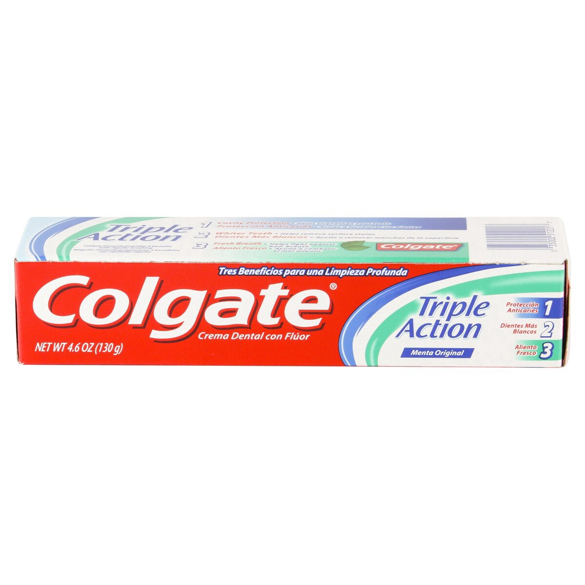 slide 2 of 2, Colgate Triple Action Fluoride Toothpaste Original Mint, 4.6 oz