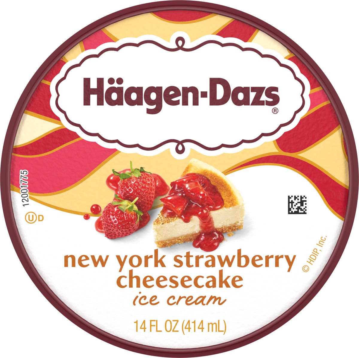 slide 13 of 14, Häagen-Dazs New York Strawberry Cheesecake ice Cream, 14 fl Oz, 14 fl oz