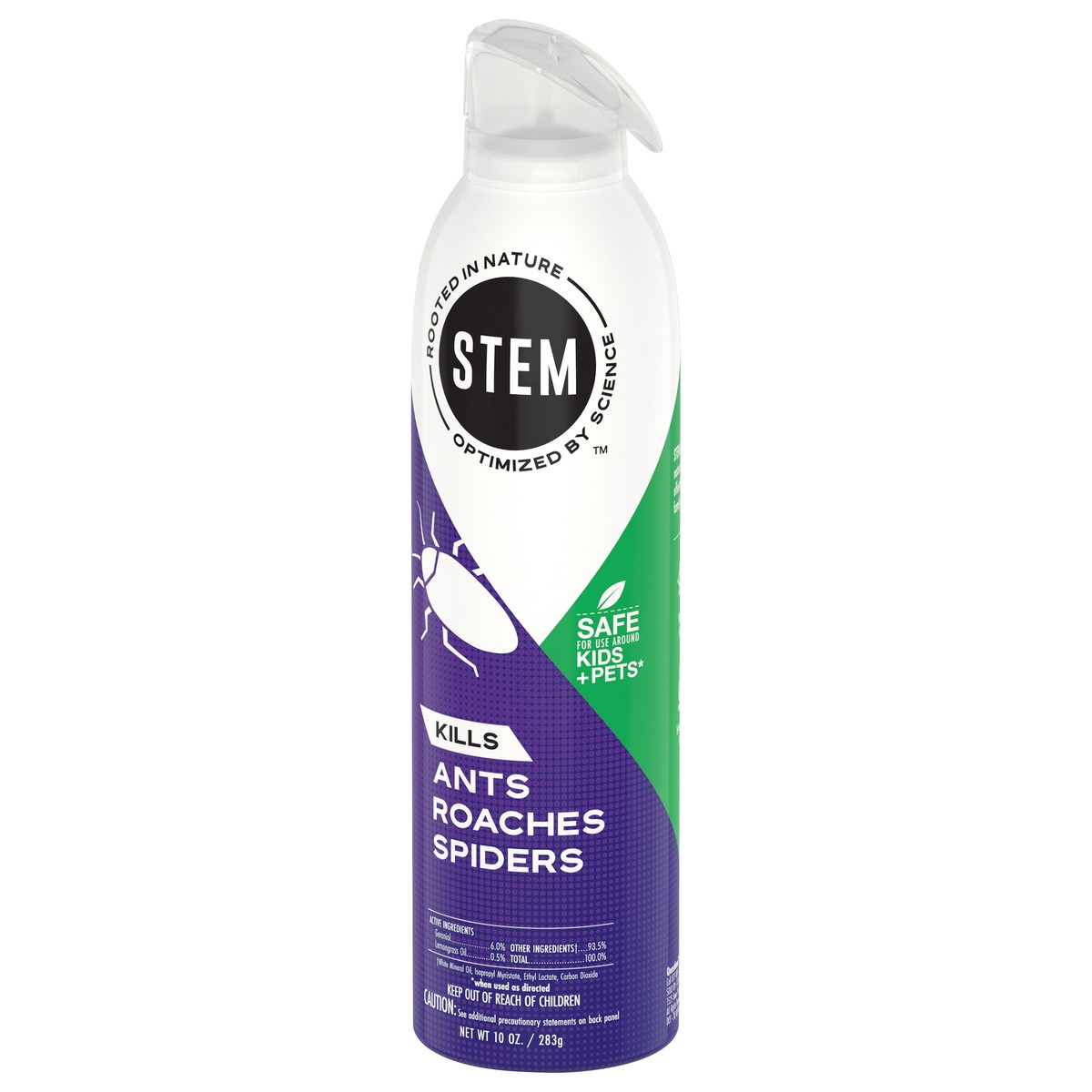 slide 2 of 5, Raid STEM Kills Ants, Roaches & Spiders Plant-based Active Ingredient Insecticide, 10 oz, 10 oz