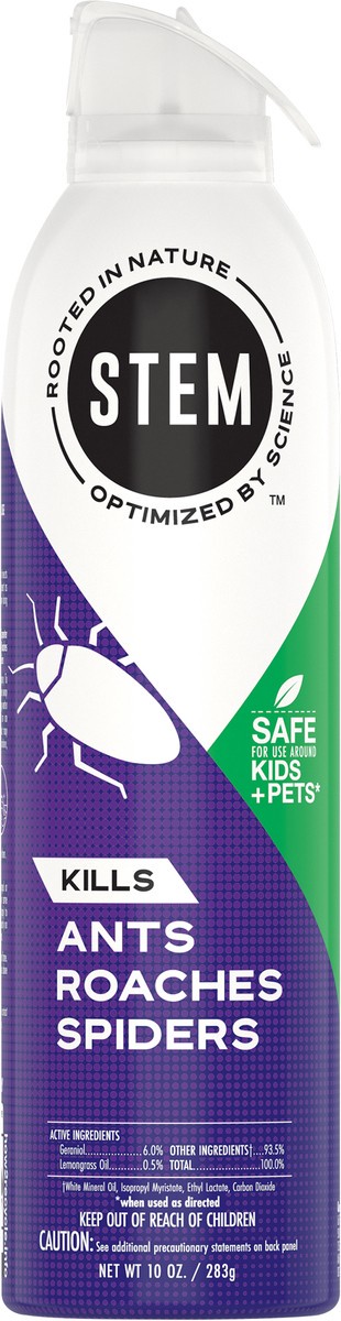 slide 4 of 5, Raid STEM Kills Ants, Roaches & Spiders Plant-based Active Ingredient Insecticide, 10 oz, 10 oz