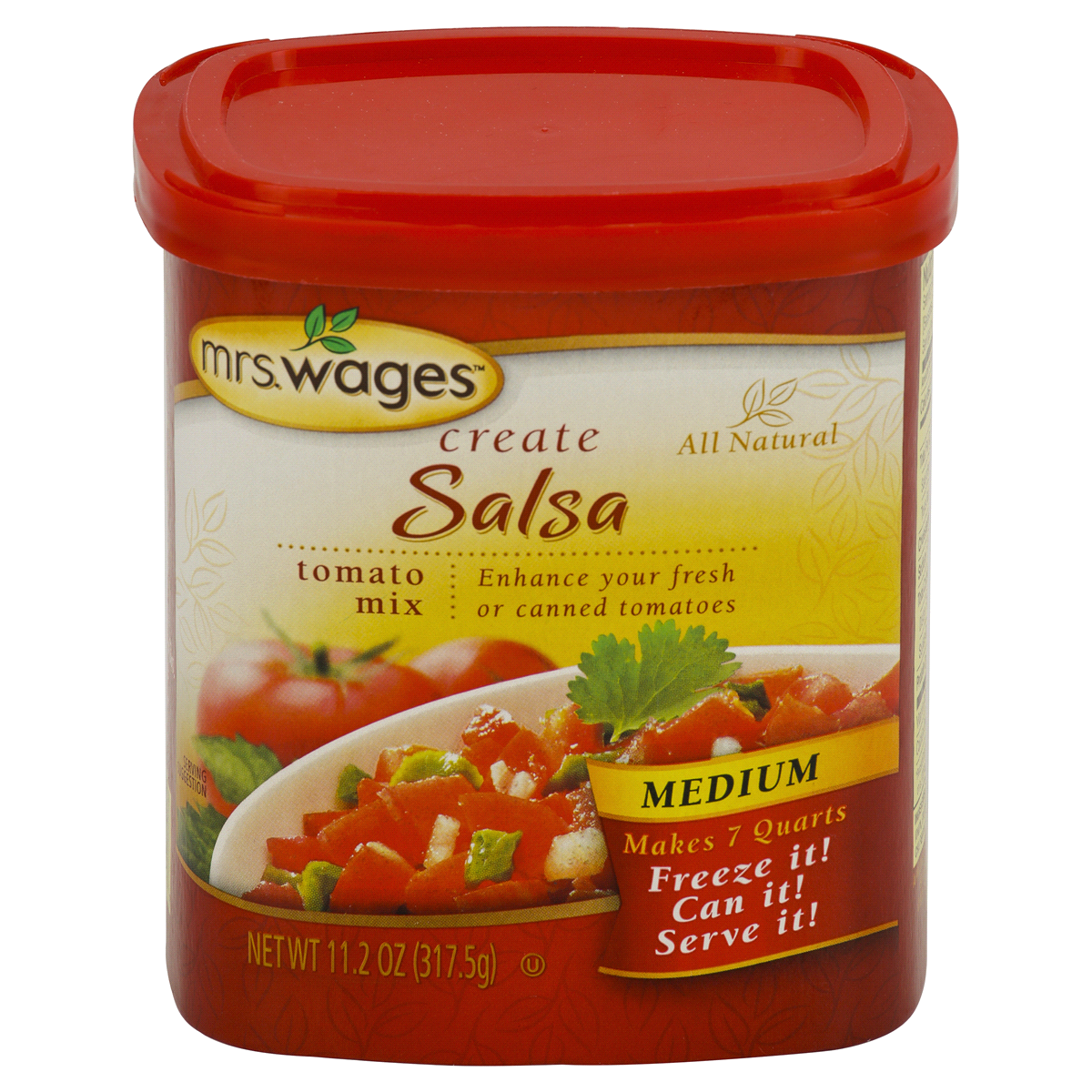 slide 1 of 1, Mrs. Wages Create Medium Salsa Tomato Mix, 11.2 oz