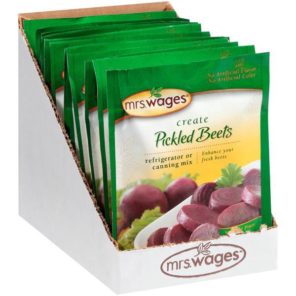 slide 1 of 3, Mrs. Wages Create Pickled Beets Refrigerator Or Canning Mix, 1.33 oz