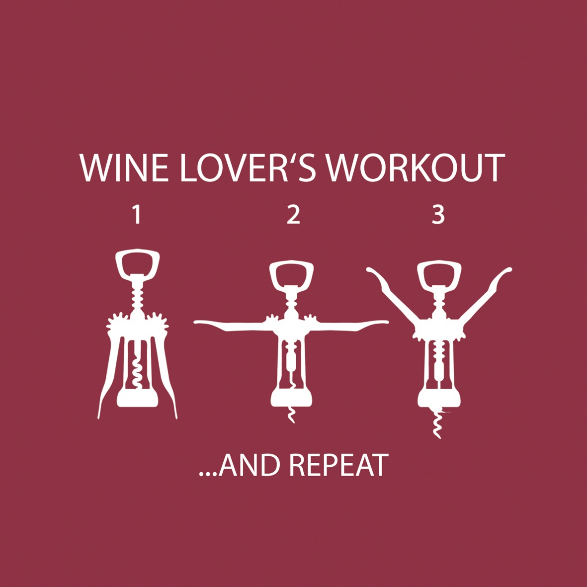 slide 1 of 1, PaperProducts Design Wine Lovers Workout Paper Cocktail Napkins, 1 ct