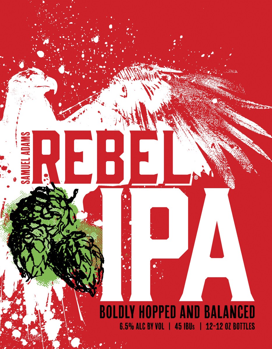 slide 6 of 6, Samuel Adams Rebel IPA, 12 ct; 12 fl oz