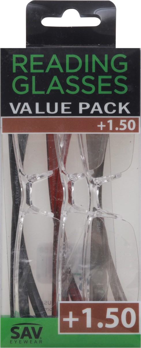 slide 1 of 10, Sav Eyewear +1.50 Reading Glasses 1 ea Box, 1 ct