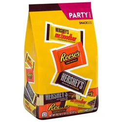 HERSHEY'S and REESE'S Assorted Chocolate Flavored Snack Size, Candy Party Pack, 29.2 oz