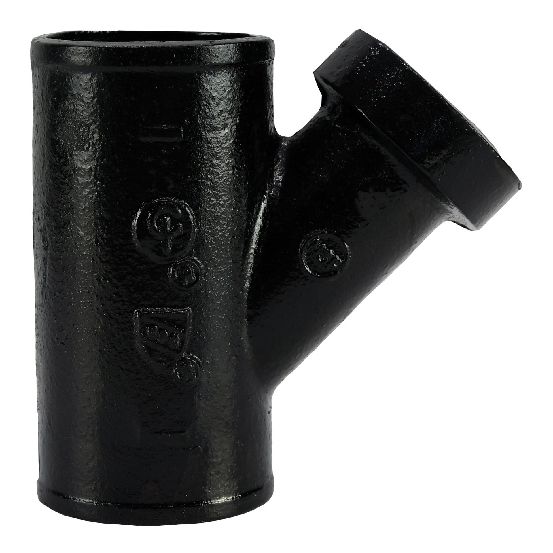 slide 3 of 4, Charlotte Pipe 2-in x 1-1/2-in No Hub Cast Iron Tapped Wye, 1 ct