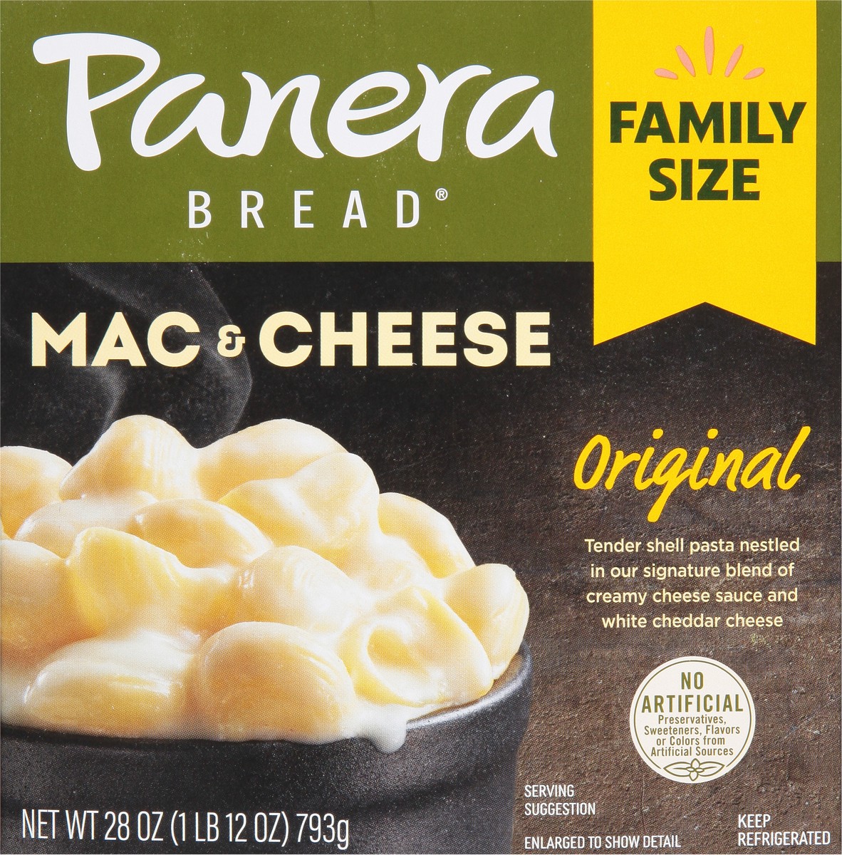 slide 11 of 11, Panera Bread Family Size Mac & Cheese, Microwave Meal, 28 OZ Bowl (Vegetarian), 1 ct