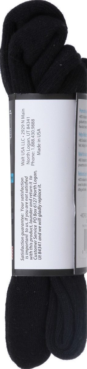slide 8 of 9, MD Ribbed Cotton Cushion Compression Socks, 1 ct
