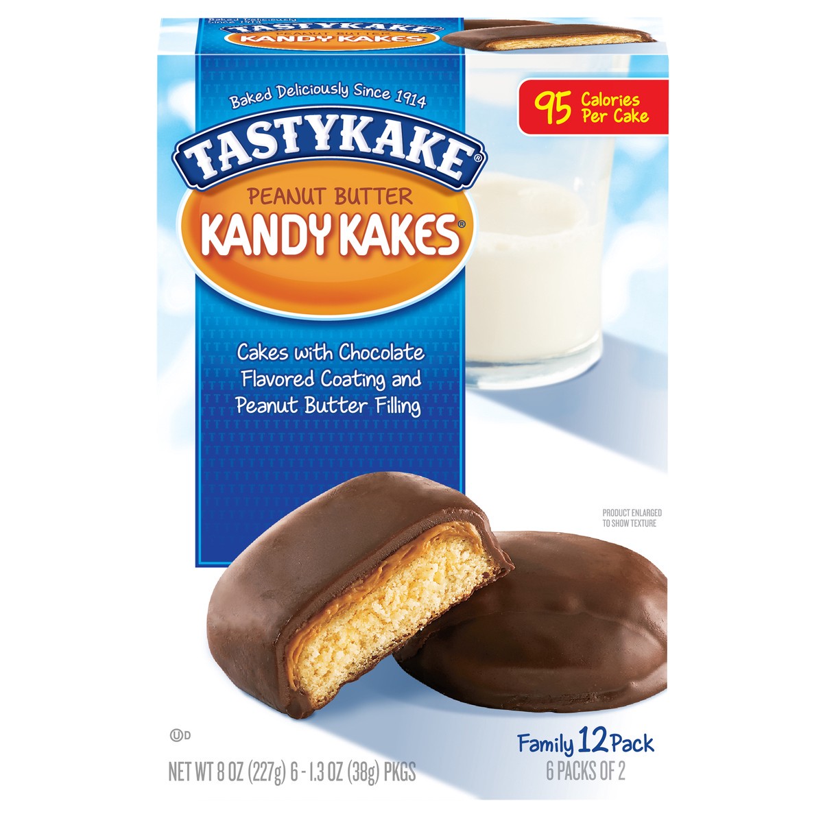slide 1 of 1, Tastykake® Kandy Kakes® Peanut Butter Cakes 6 ct Box, 12 ct
