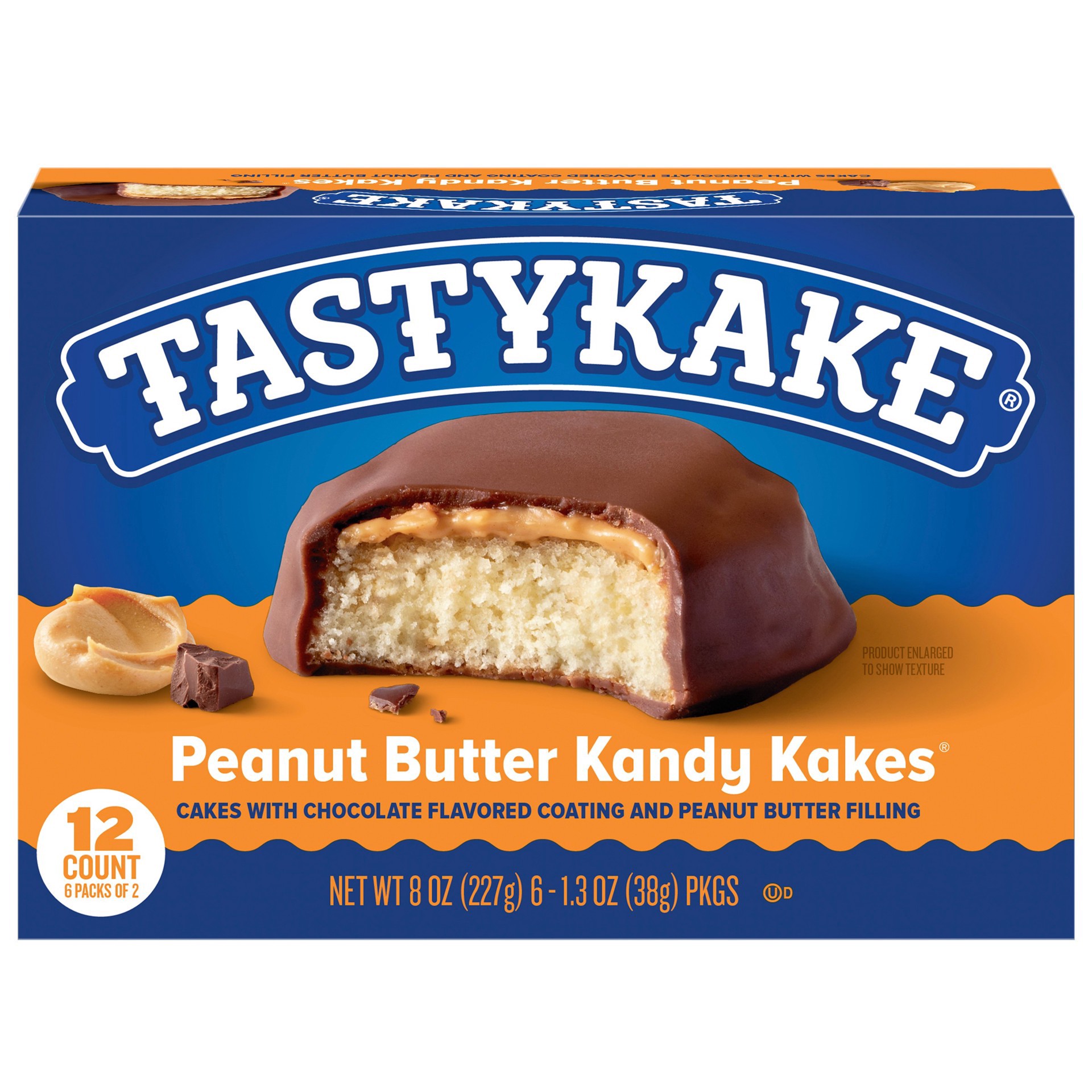 slide 5 of 11, Tastykake Peanut Butter Kandy Kakes - 6ct/8oz, 6 ct; 8 oz