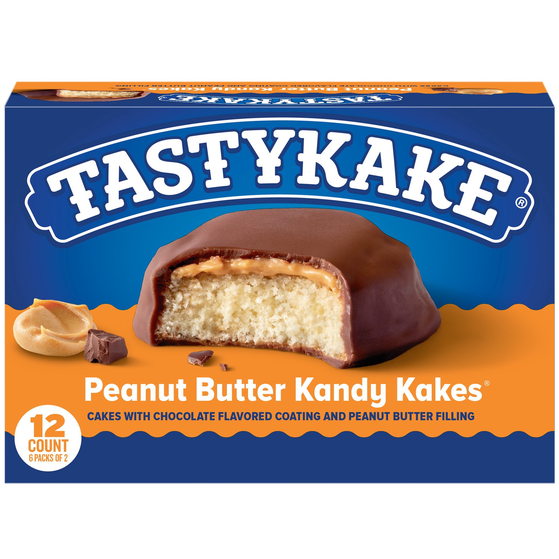 slide 7 of 11, Tastykake Peanut Butter Kandy Kakes - 6ct/8oz, 6 ct; 8 oz
