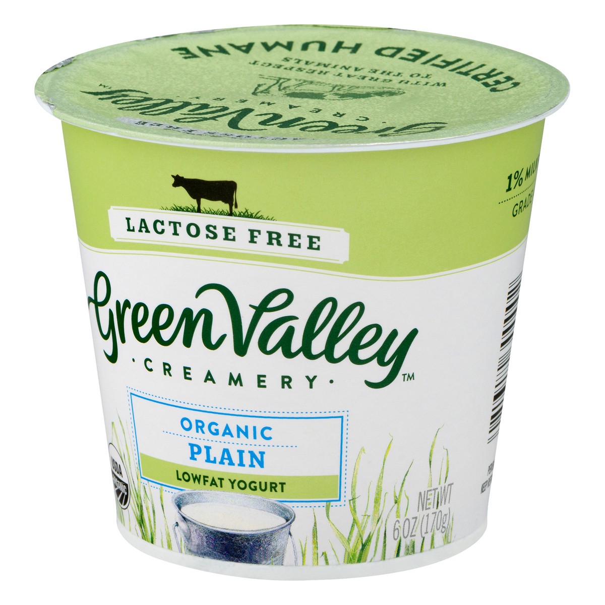 slide 9 of 10, Green Valley Organics Lactose Free Lowfat Organic Plain Yogurt 6 oz, 6 oz