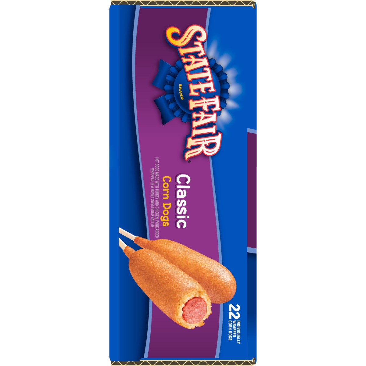 slide 8 of 9, State Fair Classic Corn Dogs, Individually Wrapped, Frozen, 22 Count, 1.66 kg