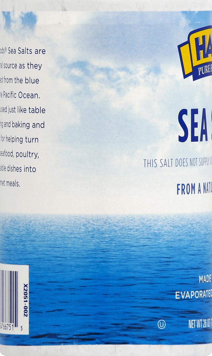 slide 3 of 6, Hain Pure Foods Sea Salt, 26 oz
