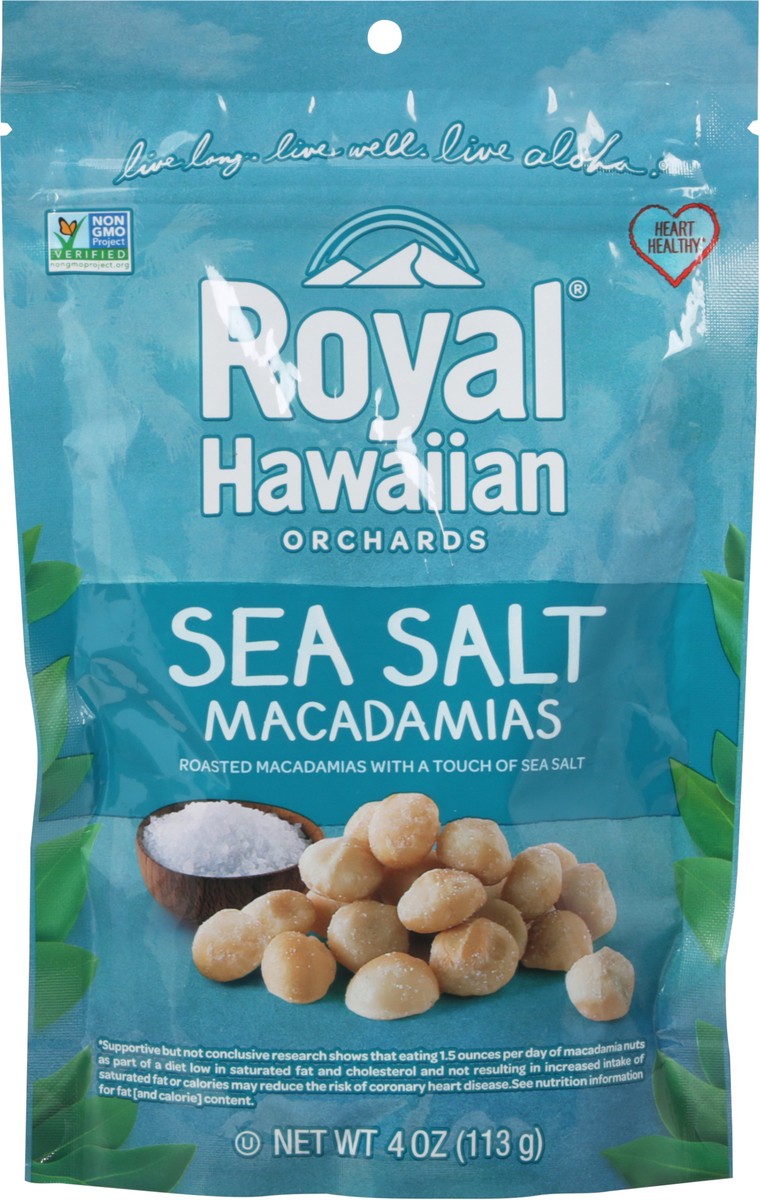 slide 5 of 12, Royal Hawaiian Orchards Sea Salt Macadamias 4 oz, 4 oz