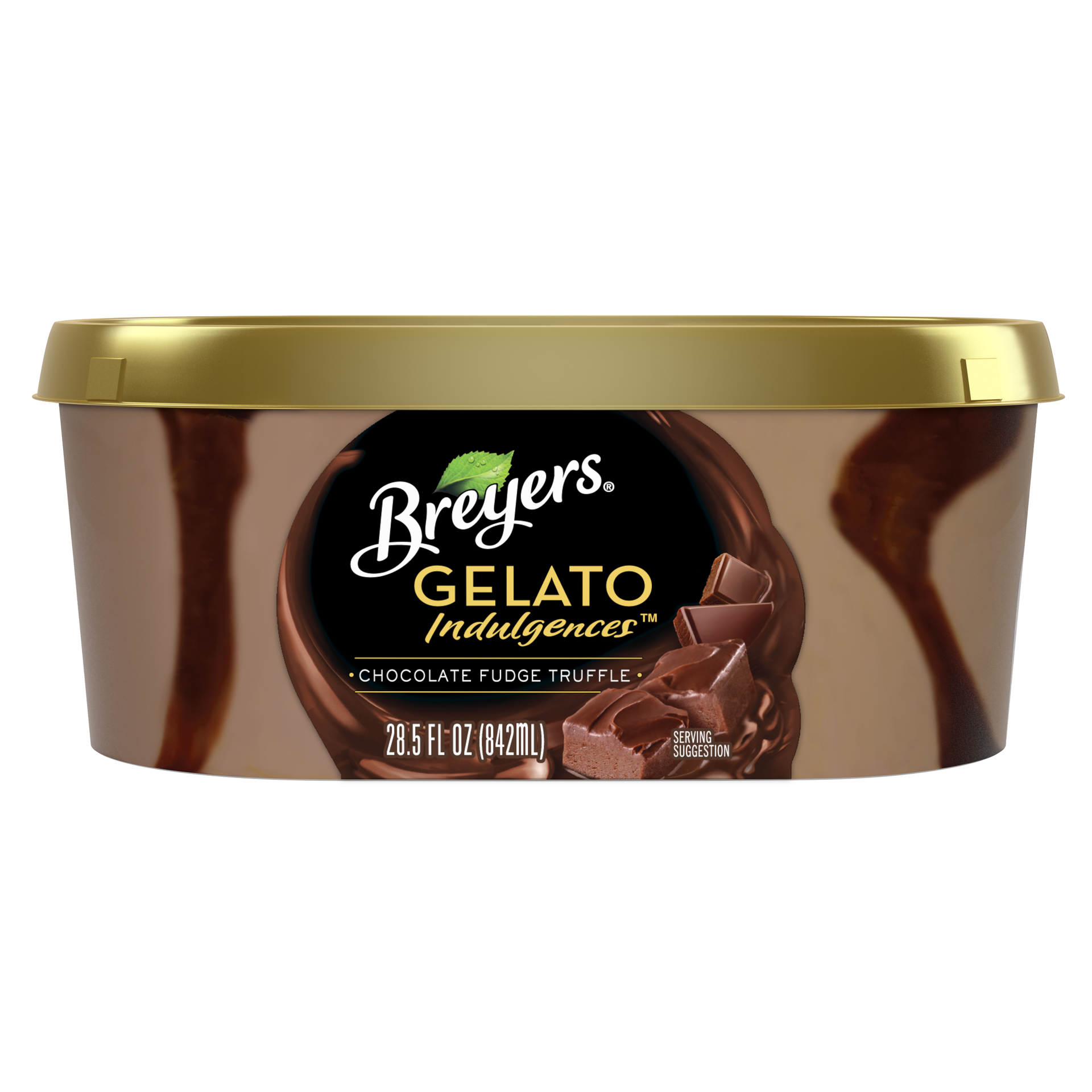 slide 2 of 4, Breyer's Breyers Gelato Indulgences Chocolate Fudge Truffle, 28.5 oz, 28.5 fl oz