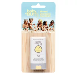 Baby Bum Broad Spectrum SPF 50 Mineral Fragrance Free Sunscreen Face Stick 0.45 oz